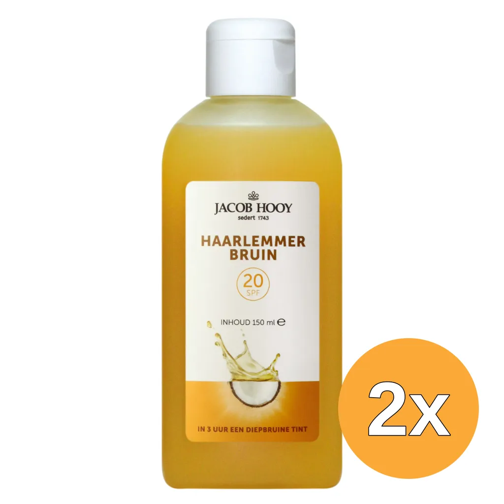 2x Jacob Hooy Haarlemmerbruin SPF 20 (150 ml)
