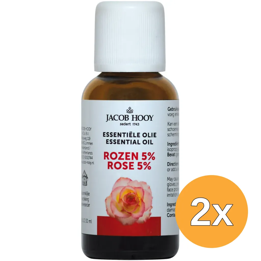 2x Jacob Hooy Rozenolie (30 ml)
