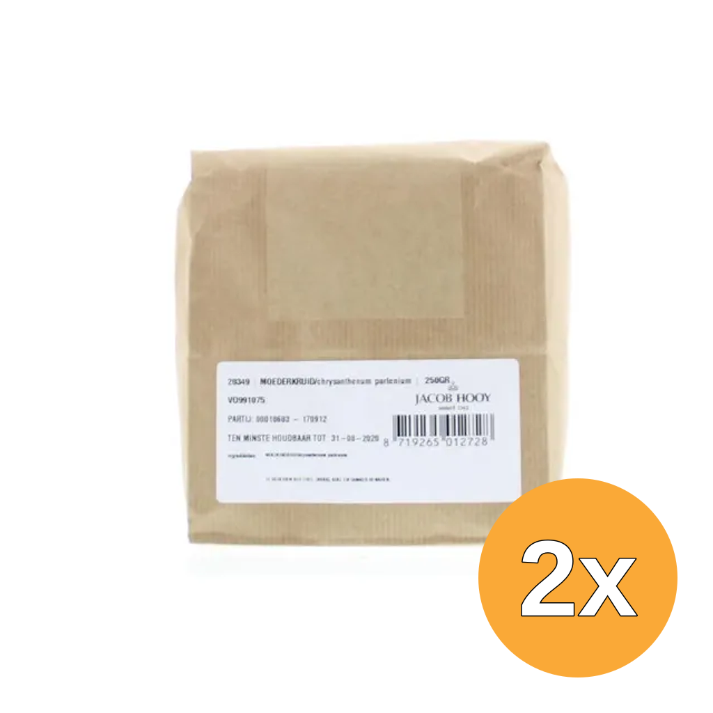 2x Jacob Hooy Moederkruid Chrysantenum Gesneden (250 gr)