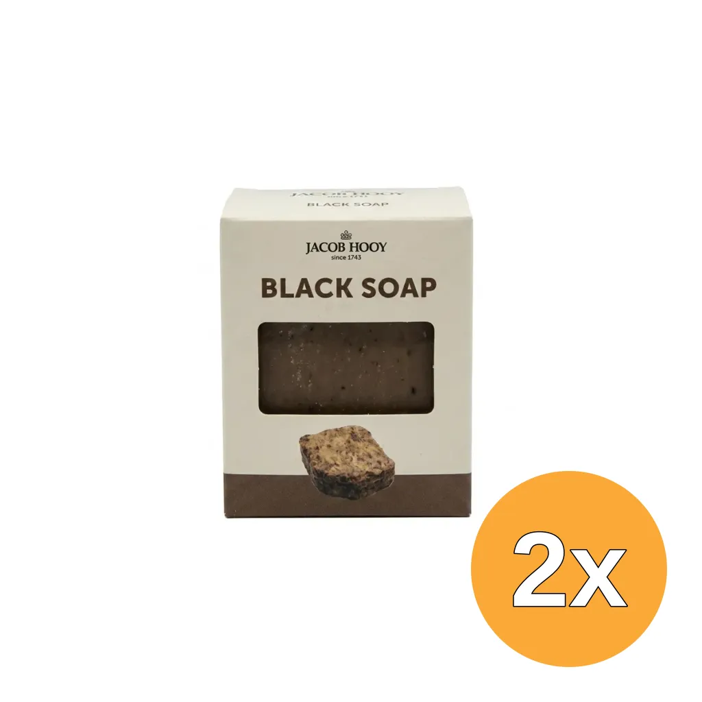 2x Jacob Hooy Black Soap Zeep (240 gr)
