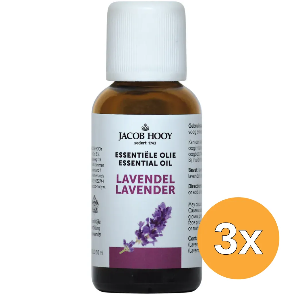 3x Jacob Hooy Lavendel olie (30 ml)