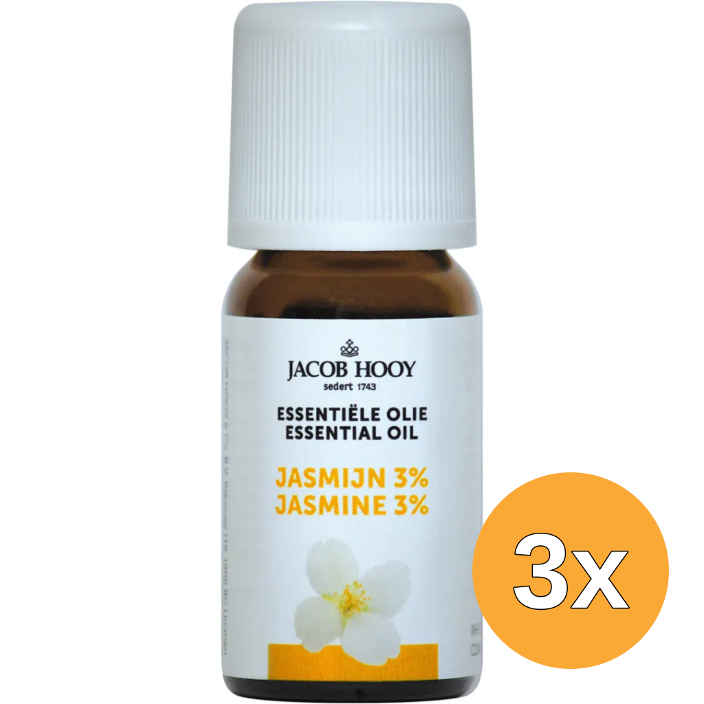 3x Jacob Hooy Jasmijn olie (10 ml)