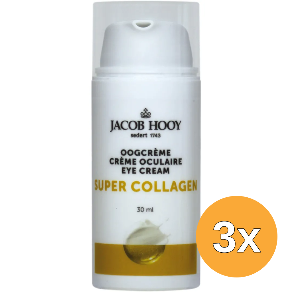 3x Jacob Hooy Super Collageen Oogcreme (30 ml)