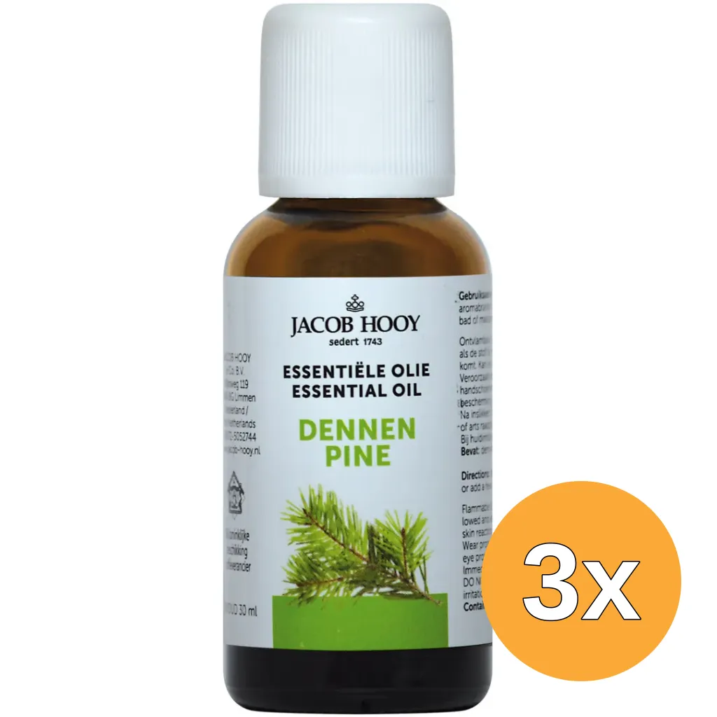 3x Jacob Hooy Dennen olie (30 ml)