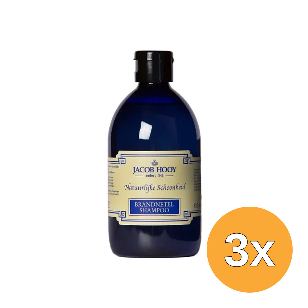 3x Jacob Hooy Brandnetelshampoo (500 ml)
