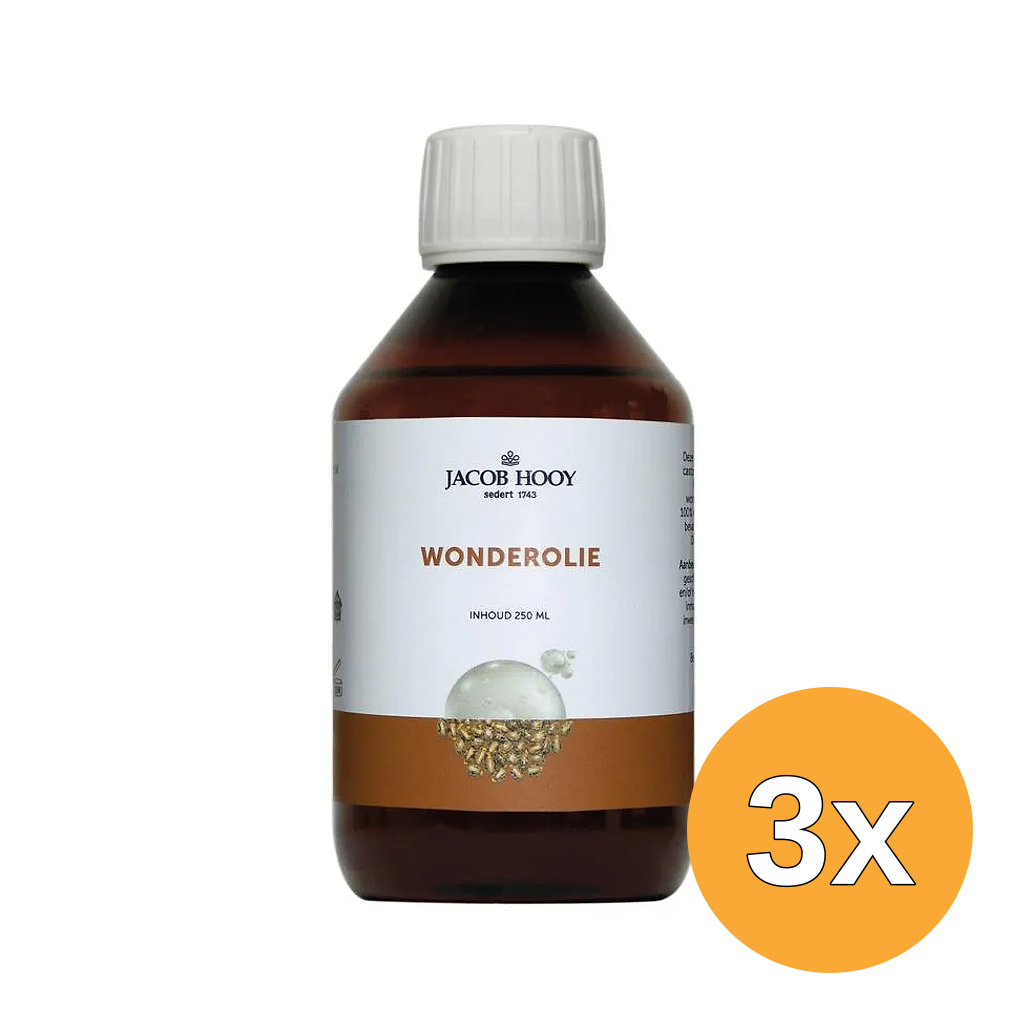 3x Jacob Hooy Wonderolie (250 ml)