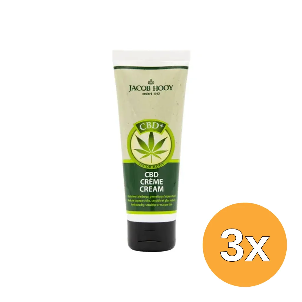 3x Jacob Hooy CBD Plus Creme (50 ml)
