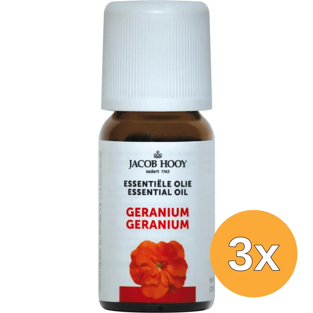 3x Jacob Hooy Geranium olie (10 ml)