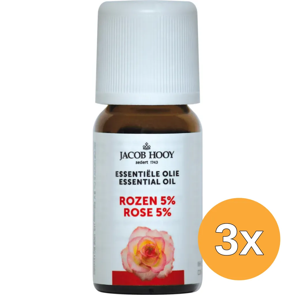 3x Jacob Hooy Rozenolie (10 ml)