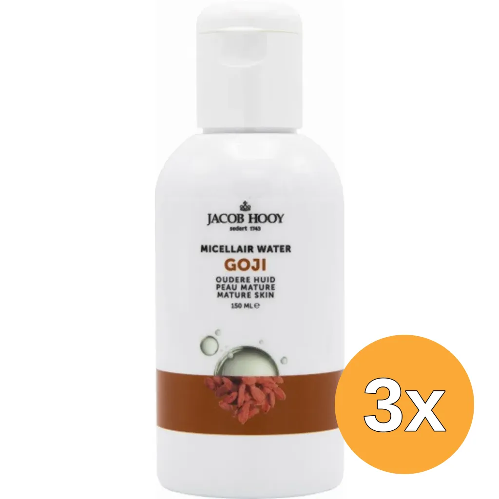 3x Jacob Hooy Goji Micellair Water (150 ml)
