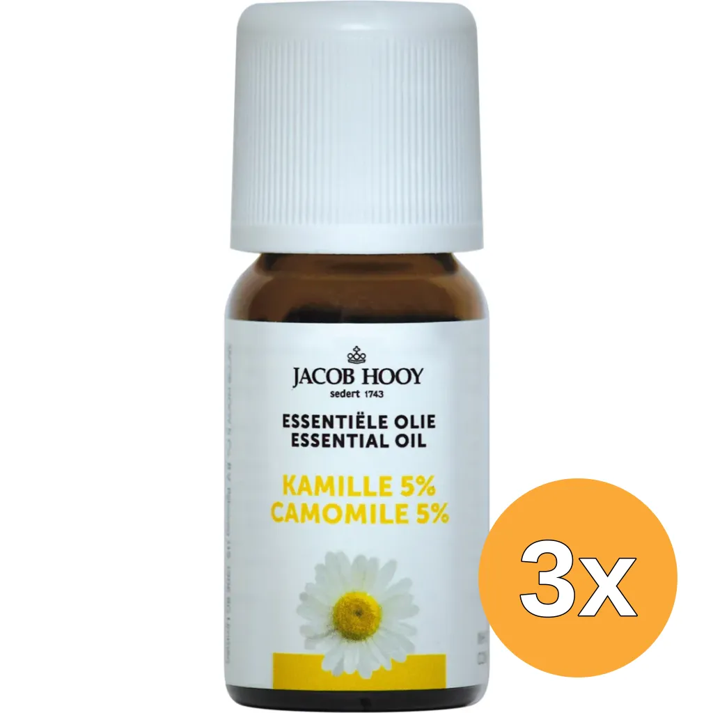3x Jacob Hooy Kamille etherische olie (10 ml)