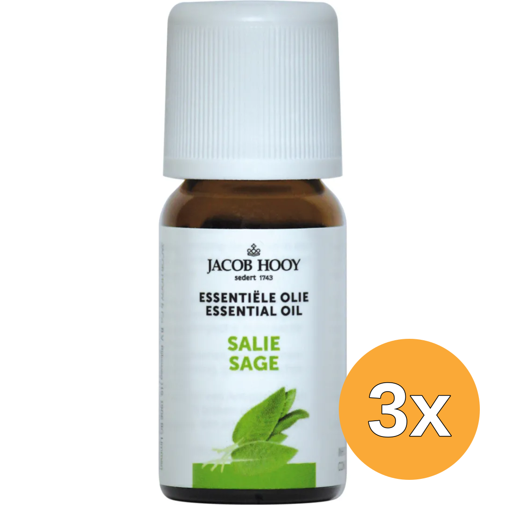 3x Jacob Hooy Salie olie (10 ml)