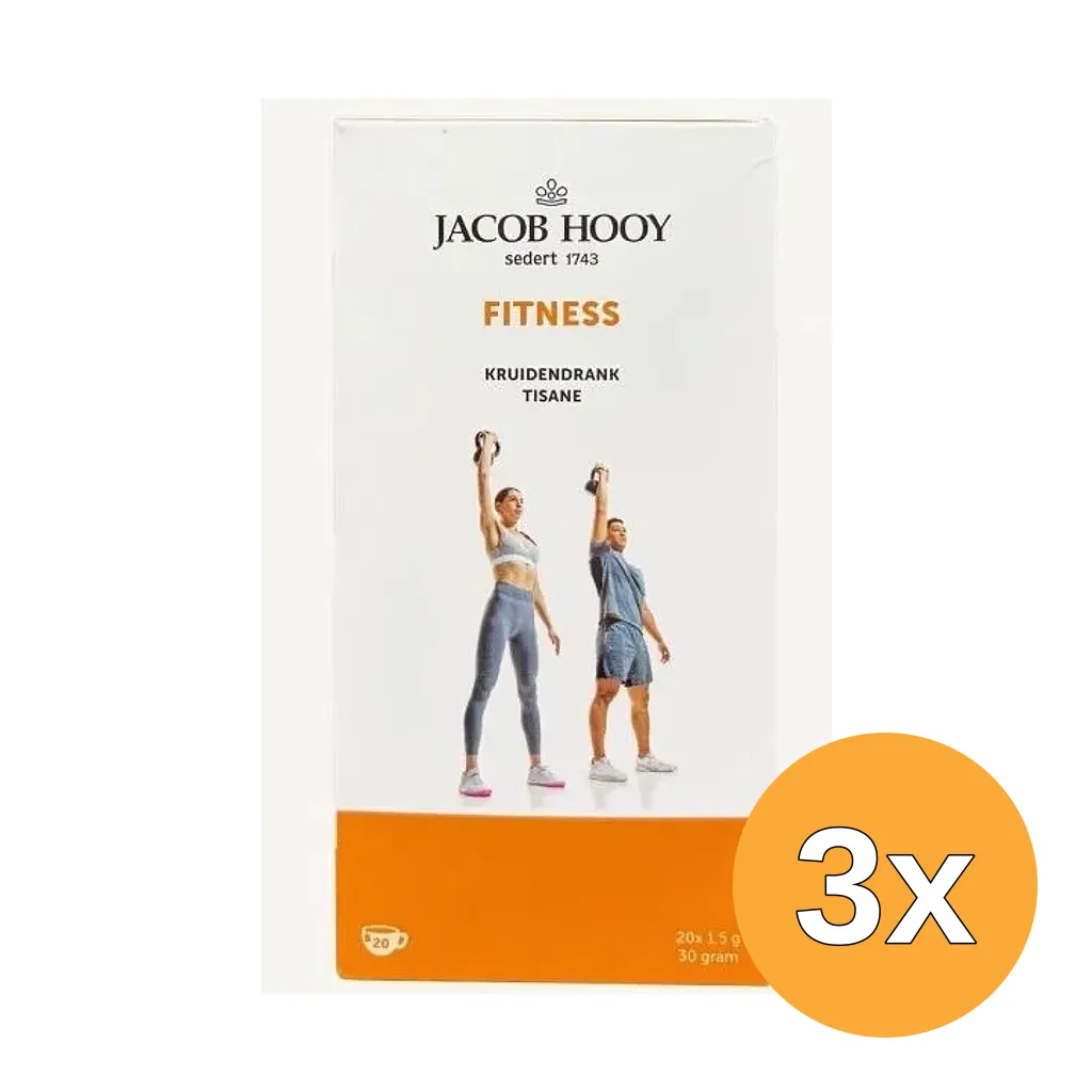 3x Jacob Hooy Fitness Thee (20 zakjes)
