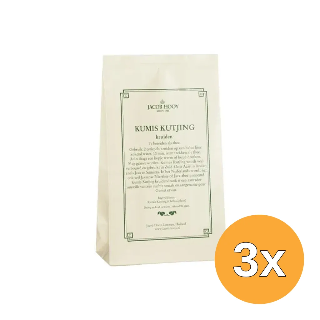 3x Jacob Hooy Kumis Kutjing (80 gr)