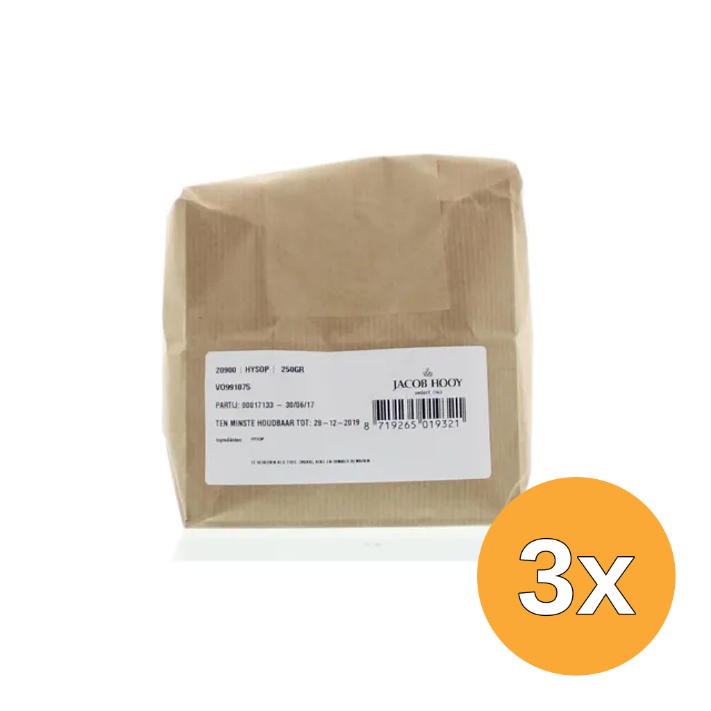 3x Jacob Hooy Hyssop (250 gr)