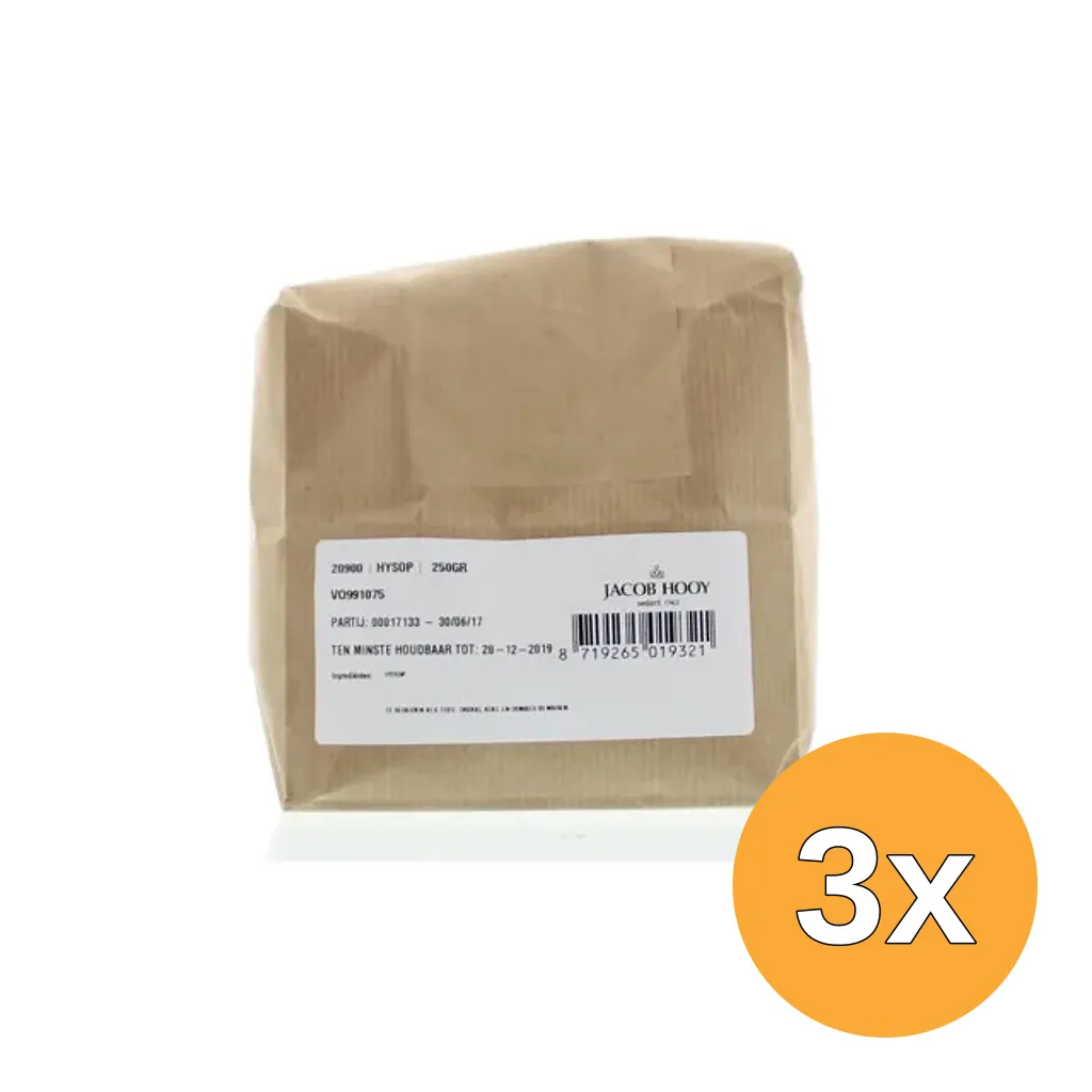3x Jacob Hooy Hyssop (250 gr)