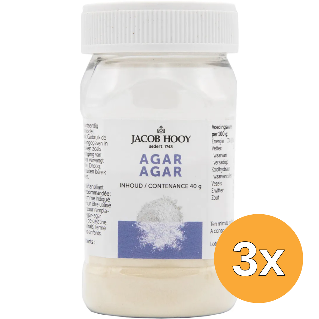 3x Jacob Hooy Agar Agar (40 gr)