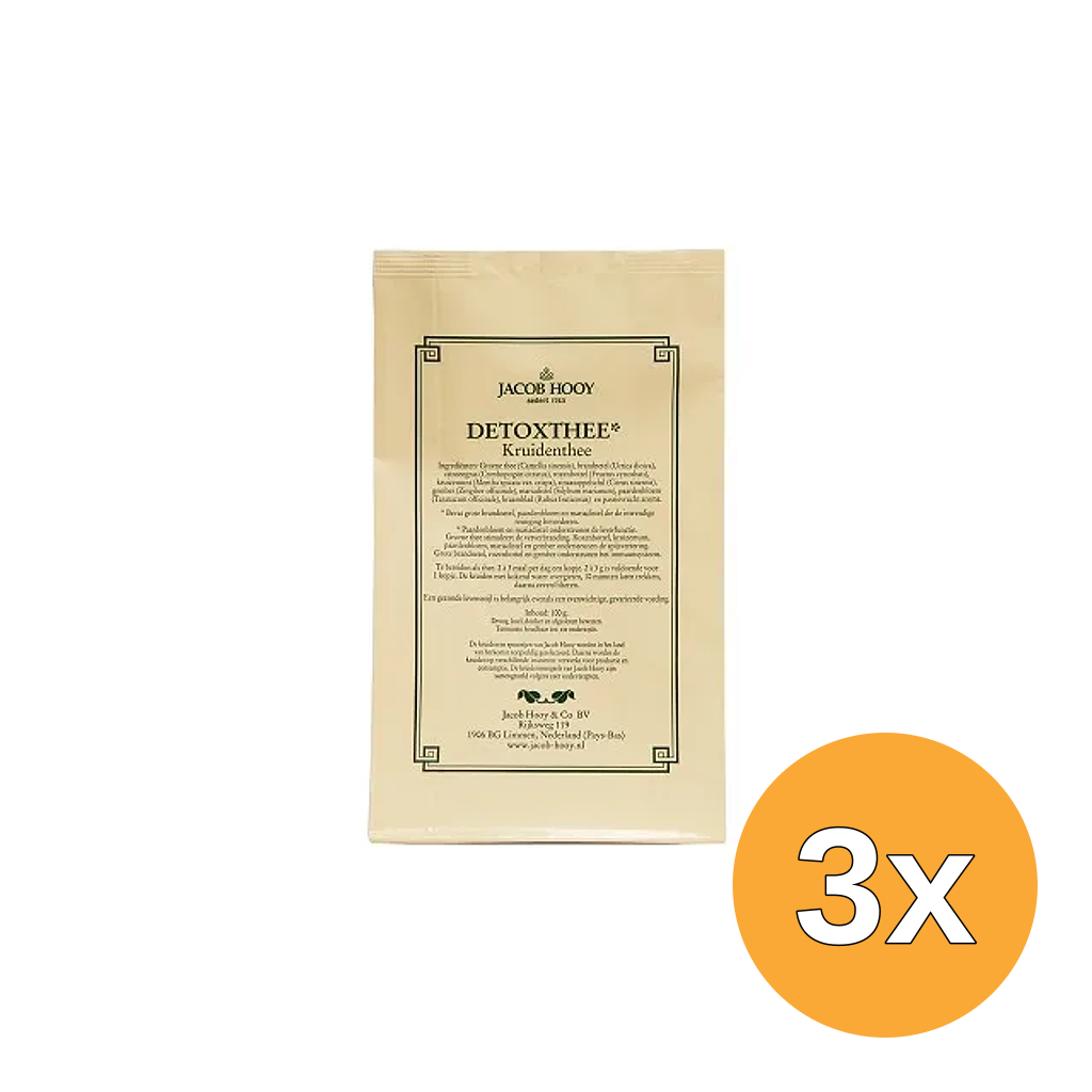 3x Jacob Hooy Detox kruiden (100 gr)