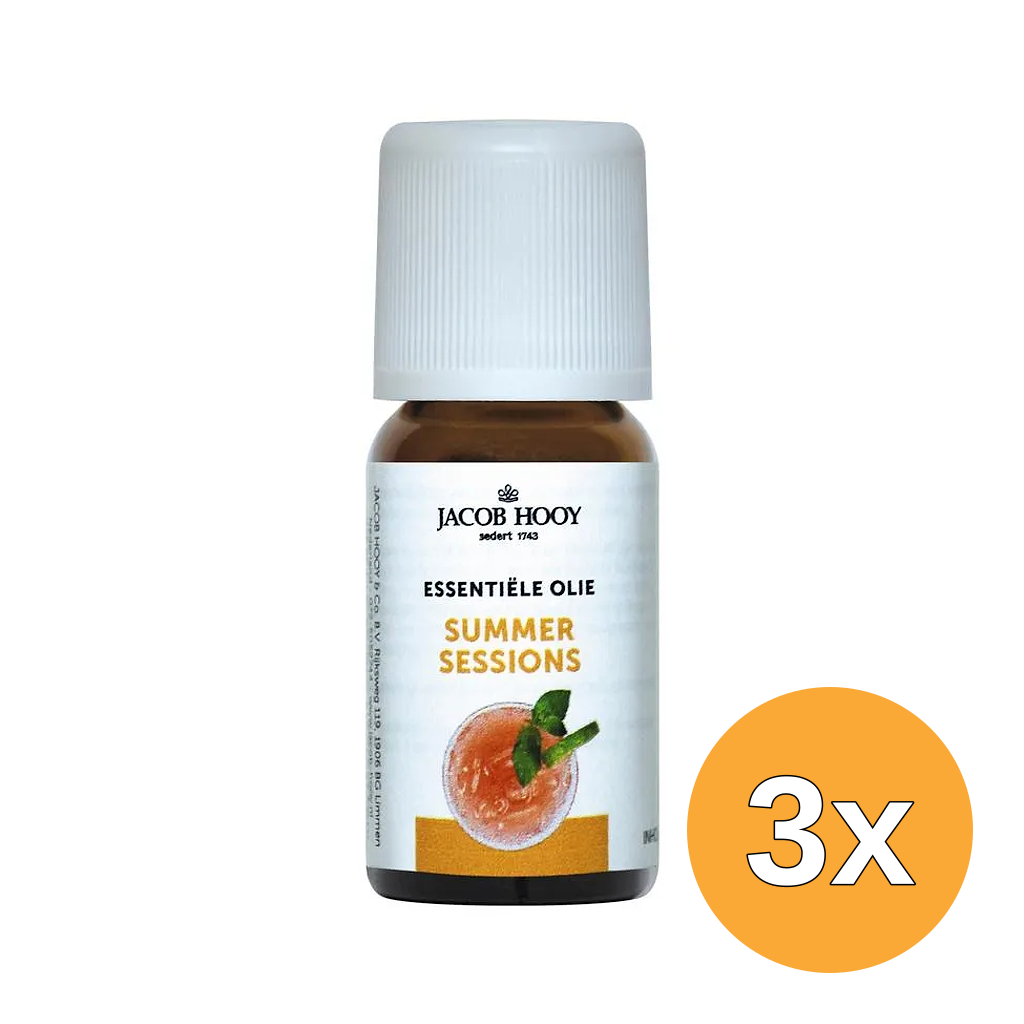 3x Jacob Hooy Summer sessions olie (10 ml)