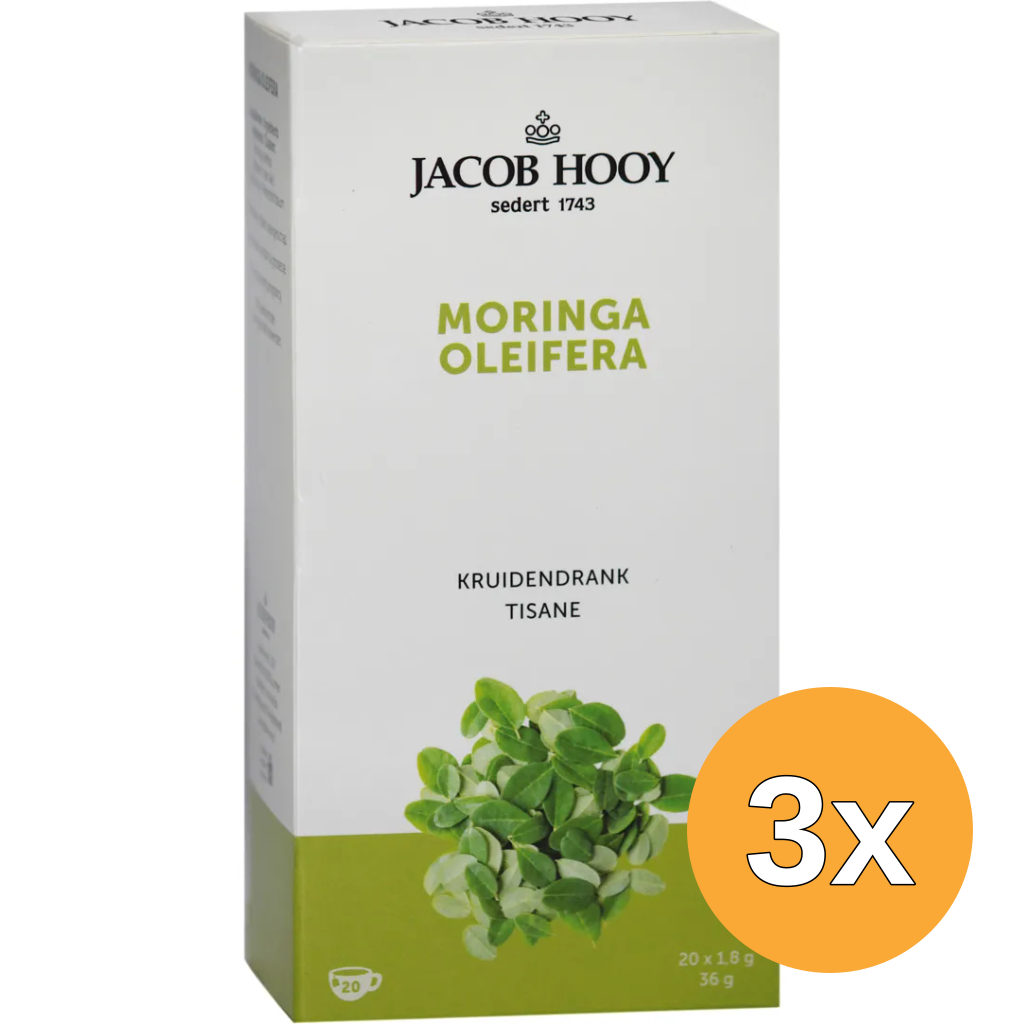 3x Jacob Hooy Moringa Oleifera Thee (20 stuks)