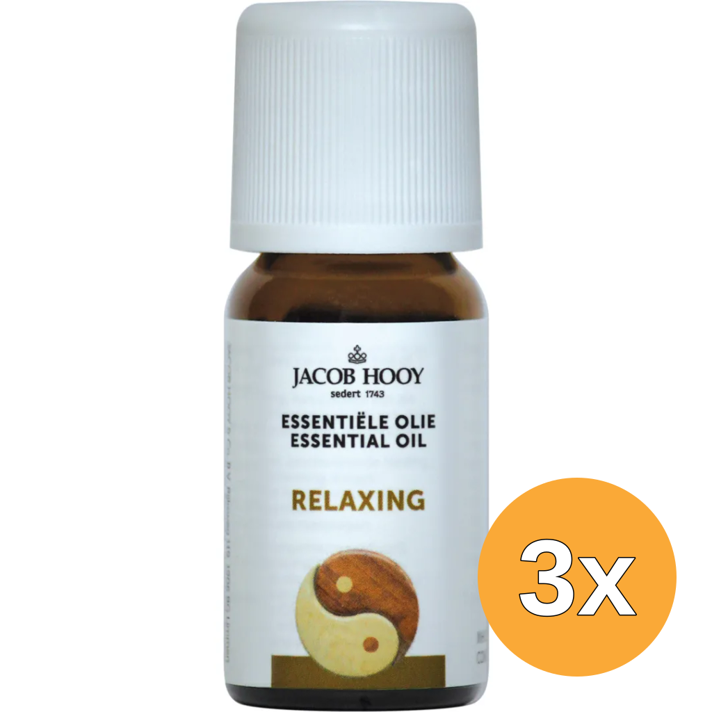 3x Jacob Hooy Relaxing olie (10 ml)