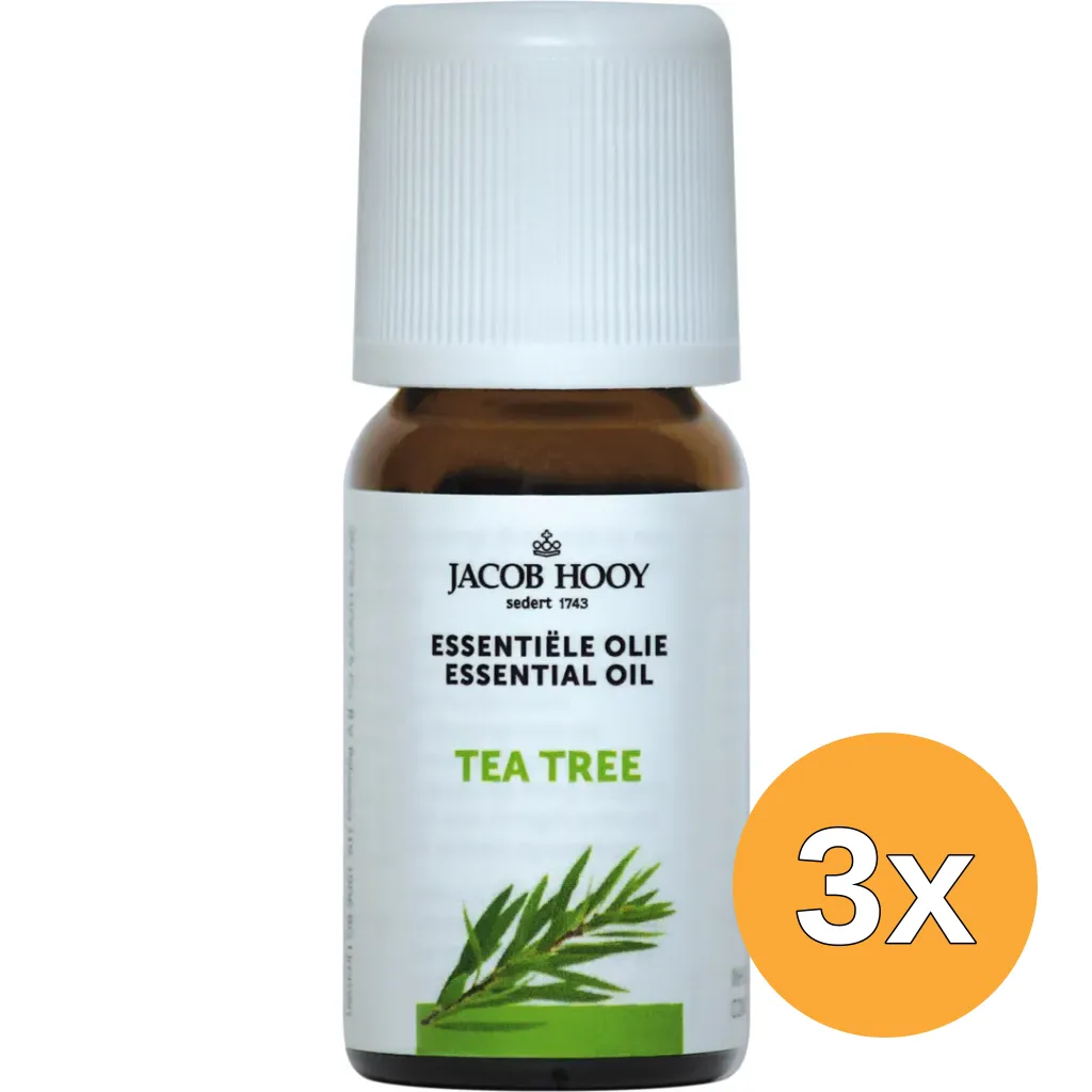 3x Jacob Hooy Tea tree olie (10 ml)