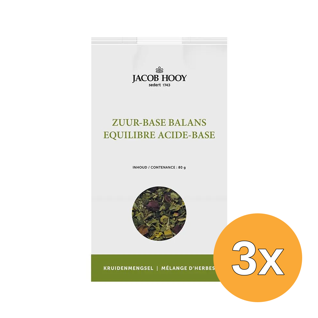 3x Jacob Hooy Zuur Base Balans (80 gr)
