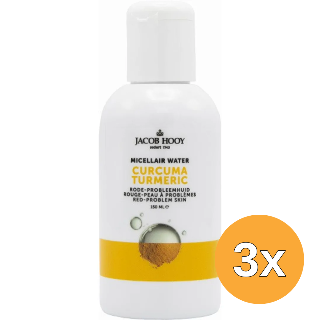 3x Jacob Hooy Curcuma Micellair Water (150 ml)
