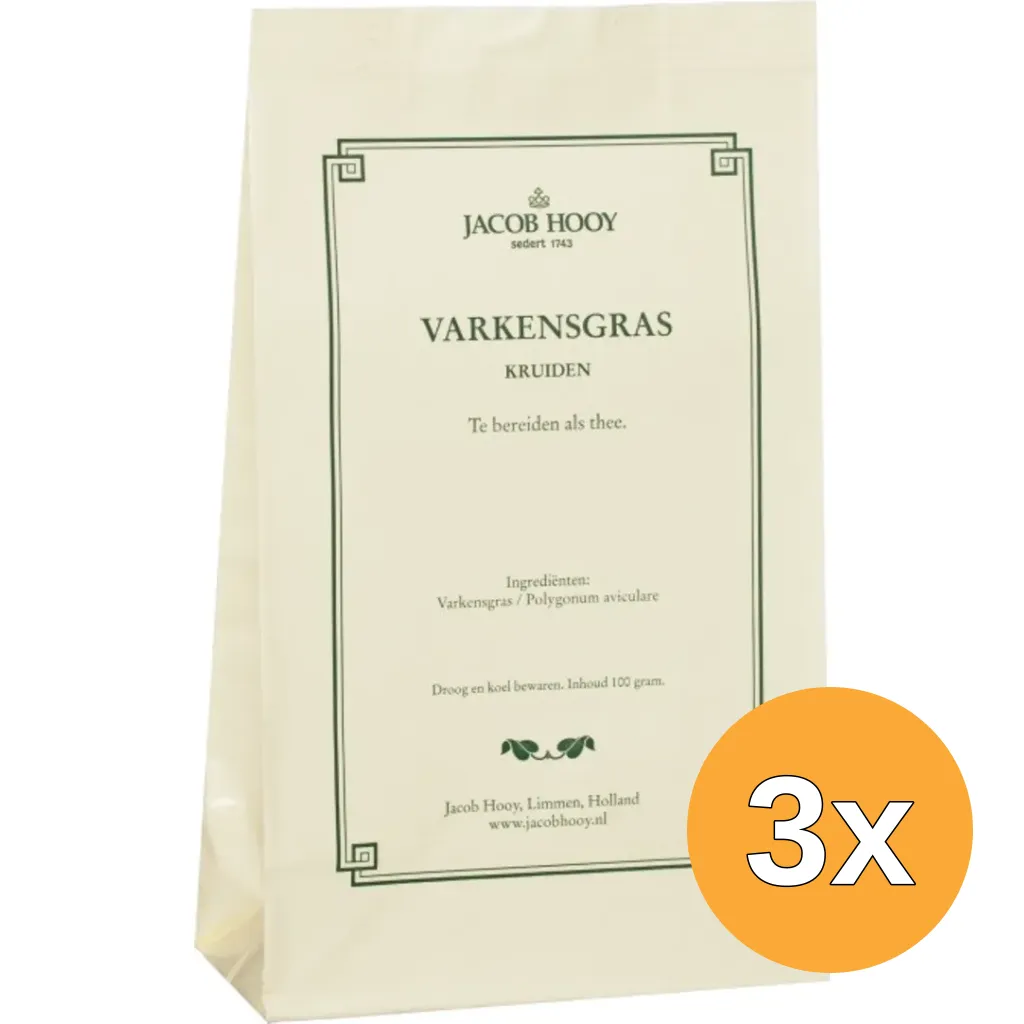 3x Jacob Hooy Varkensgras (100 gr)