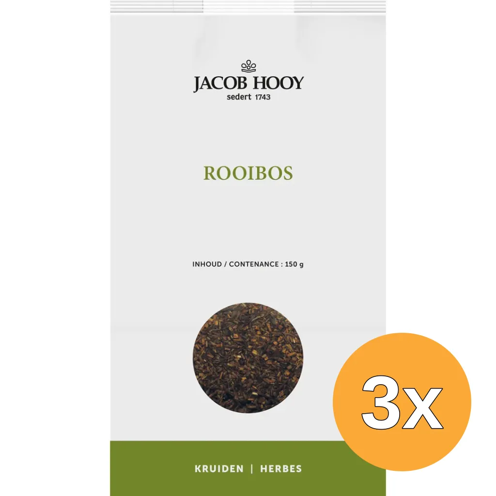 3x Jacob Hooy Rooibos Thee (150 gr)