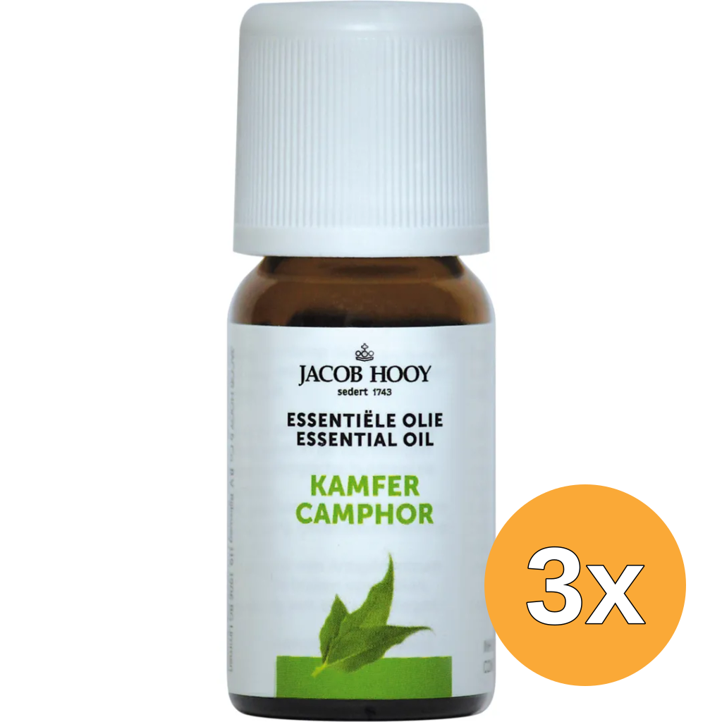 3x Jacob Hooy Kamfer olie (10 ml)