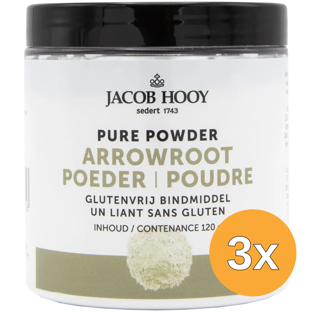 3x Jacob Hooy Arrowroot (120 gr)