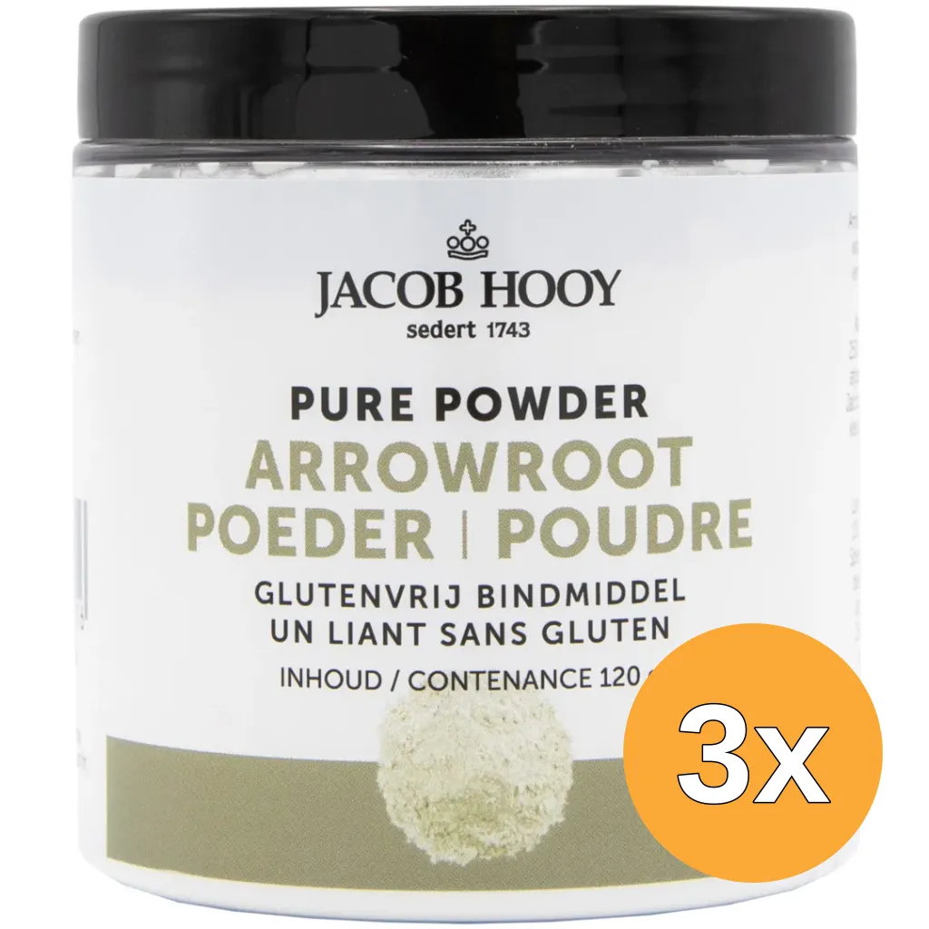 3x Jacob Hooy Arrowroot (120 gr)