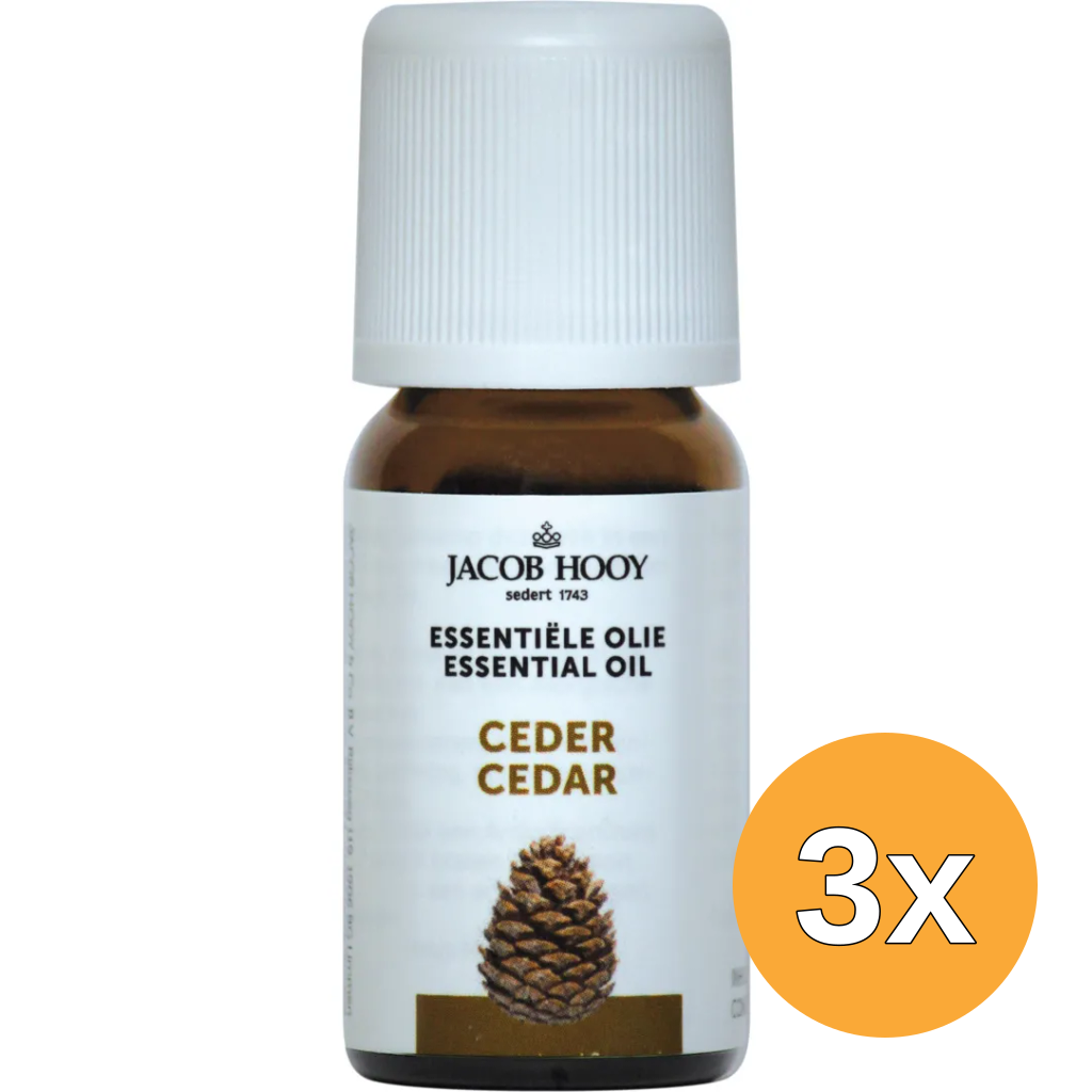 3x Jacob Hooy Ceder olie (10 ml)