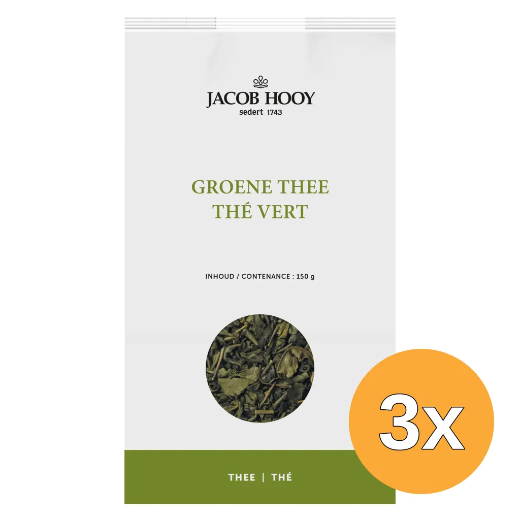 3x Jacob Hooygroene Thee (150 gr)