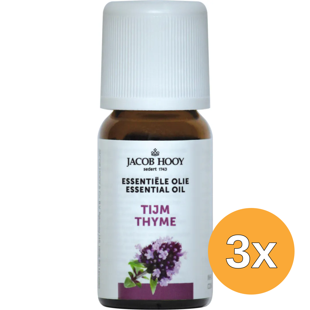 3x Jacob Hooy Thijm olie (10 ml)