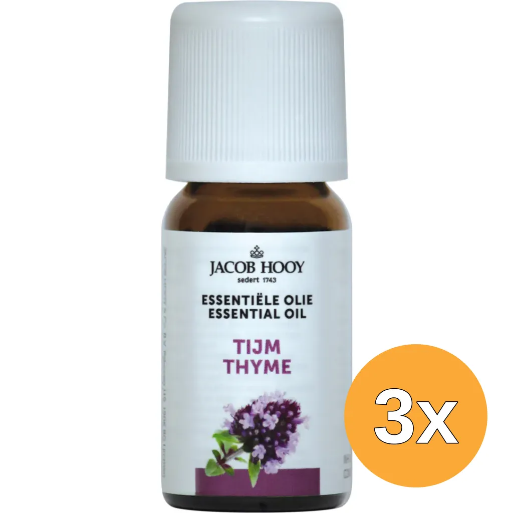 3x Jacob Hooy Thijm olie (10 ml)