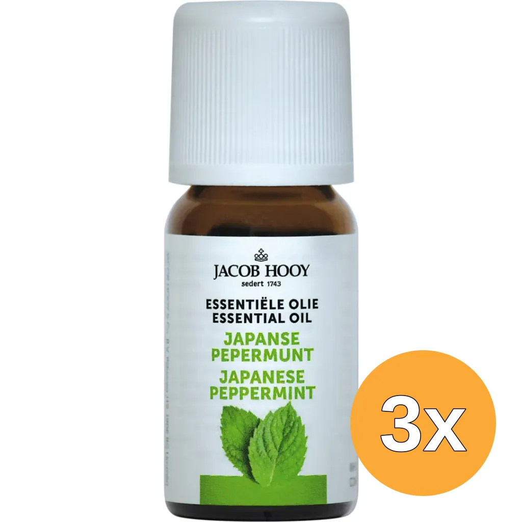 3x Jacob Hooy Japanse pepermunt olie (10 ml)
