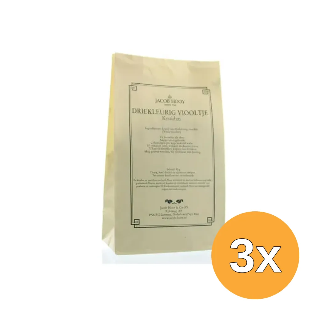 3x Jacob Hooy Driekleurig Viooltje (80 gr)