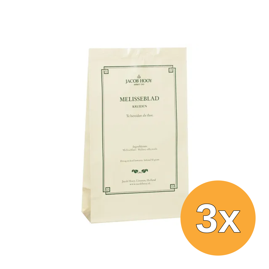 3x Jacob Hooy Melisseblad (50 gr)
