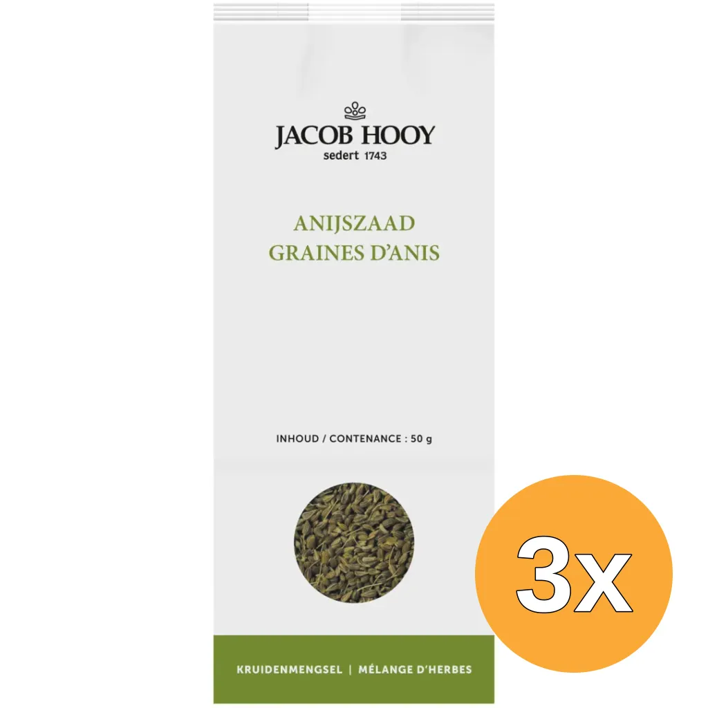 3x Jacob Hooy Anijszaad (50 gr)