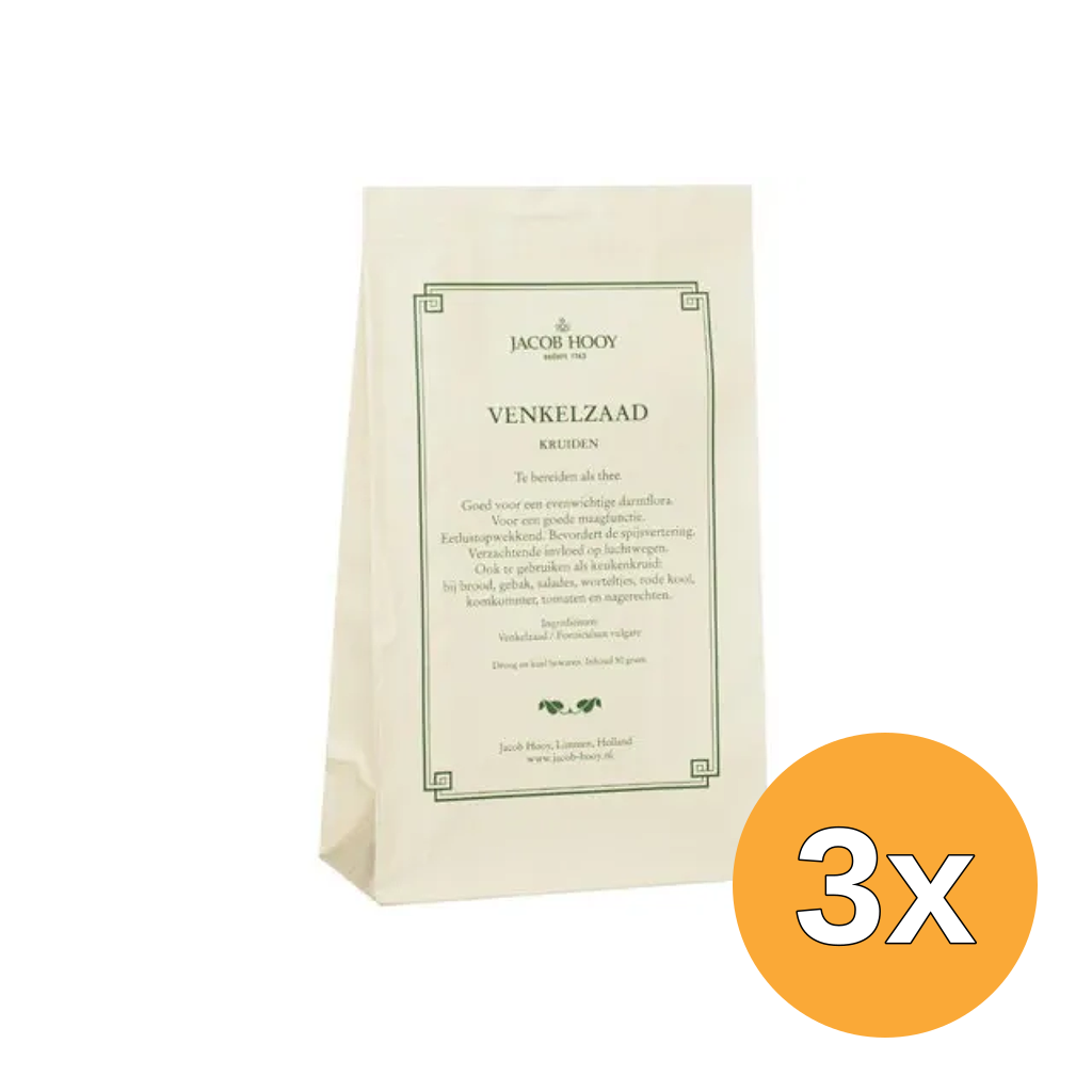 3x Jacob Hooy Venkelzaad (50 gr)