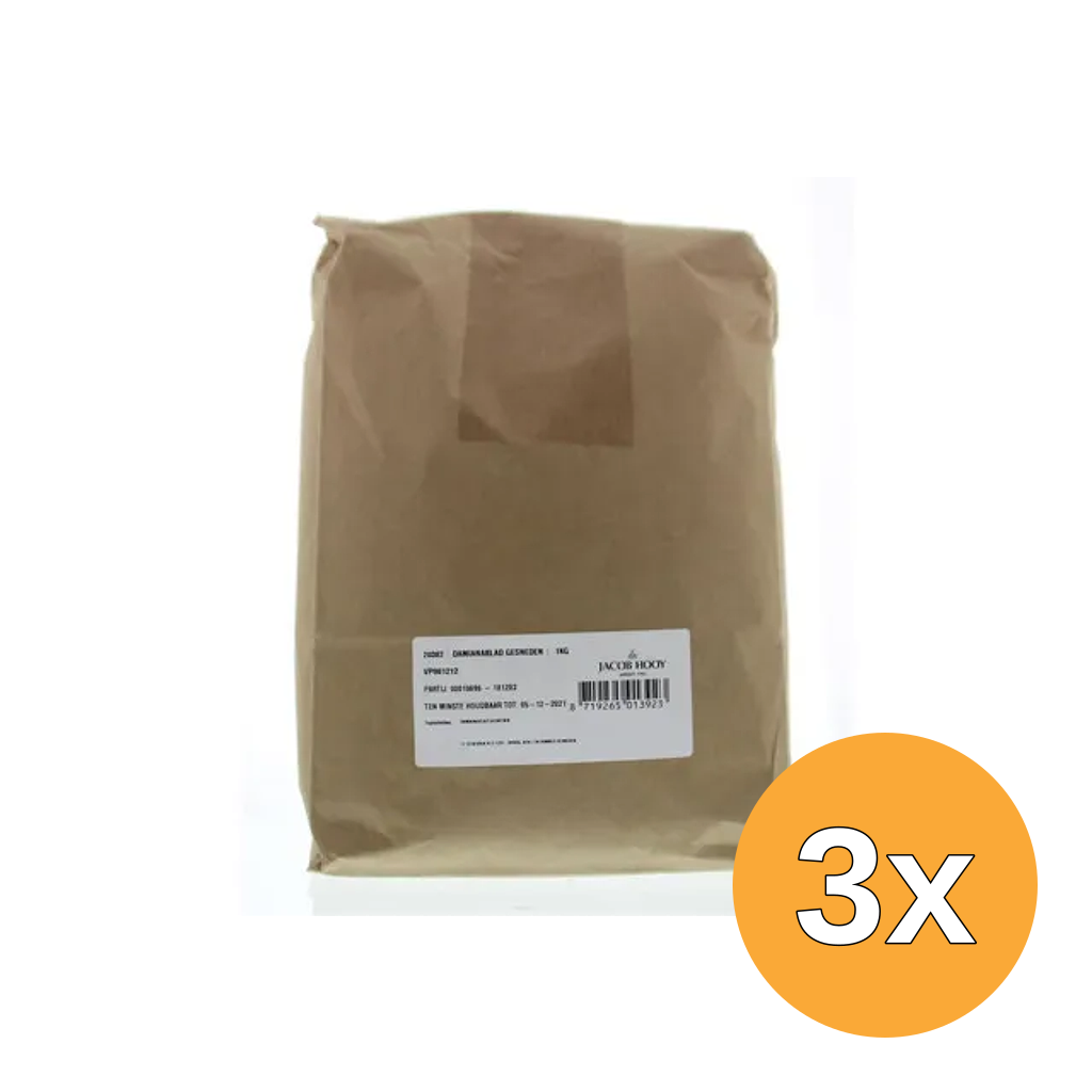 3x Jacob Hooy Damiana Blad Gesneden (1000 gr)