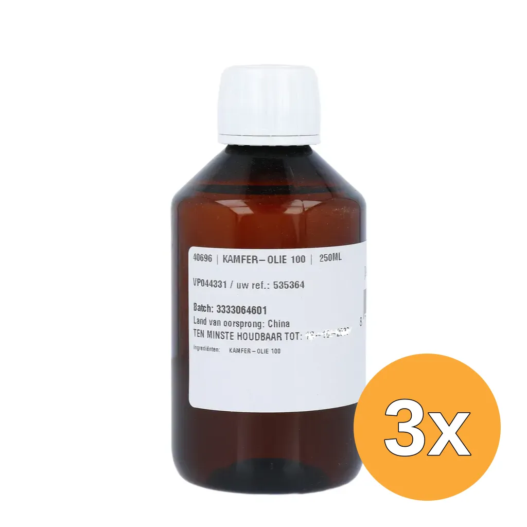 3x Jacob Hooy Kamfer-Olie 100 (250 ml)