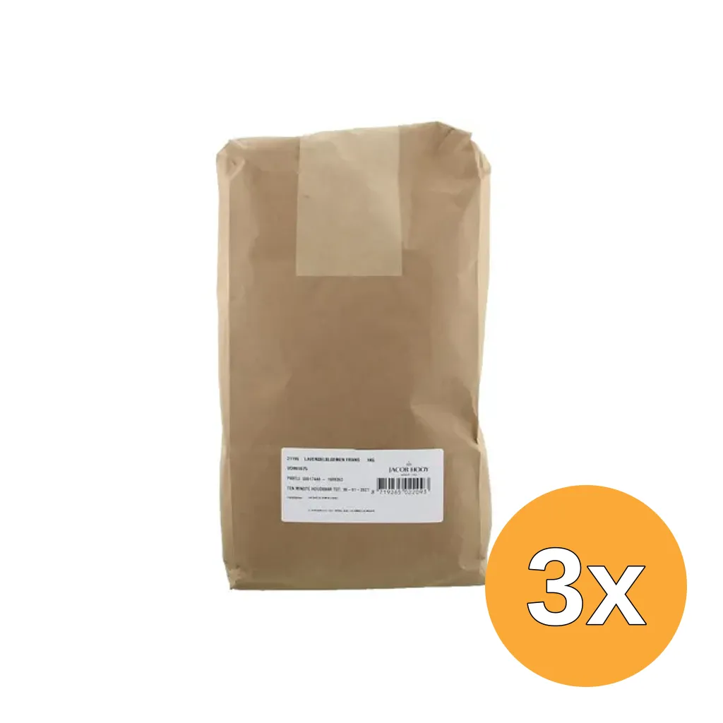 3x Jacob Hooy Lavendelbloemen Frans (1000 gr)