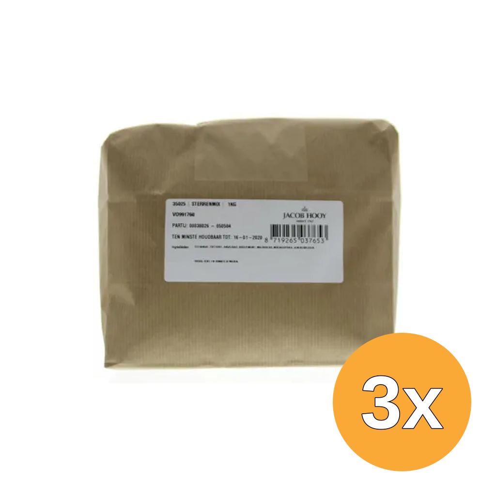 3x Jacob Hooy Sterrenmix (1000 gr)