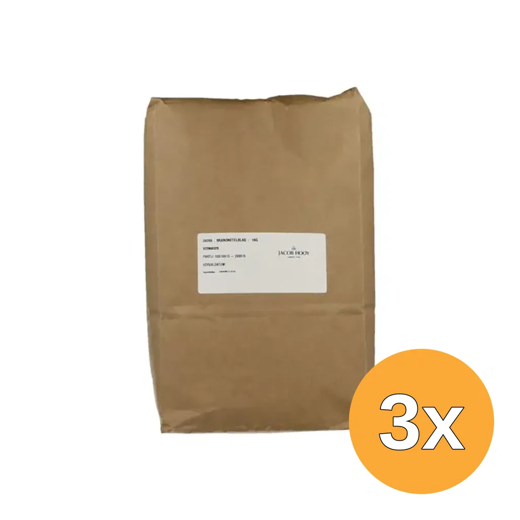 3x Jacob Hooy Brandnetelblad Gesneden (1000 gr)