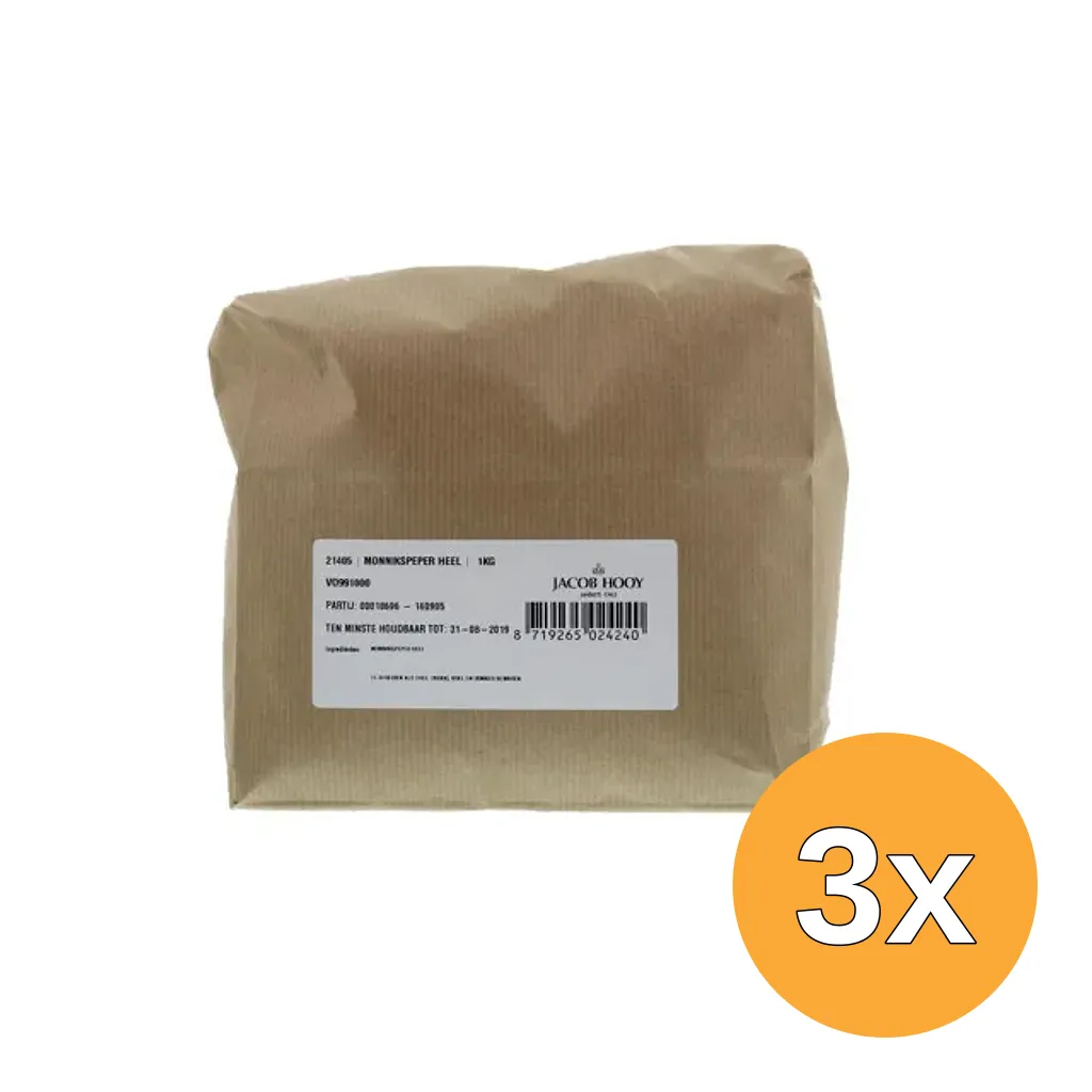 3x Jacob Hooy Monnikspeper (1000 gr)