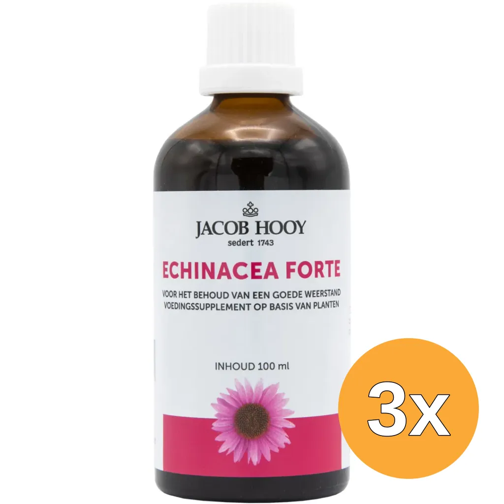3x Jacob Hooy Echinacea Forte (100 ml)