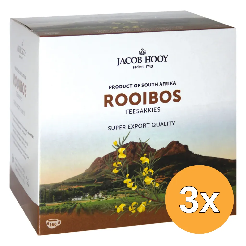 3x Jacob Hooy Rooibosthee Jubileum Doos (1 stuk)